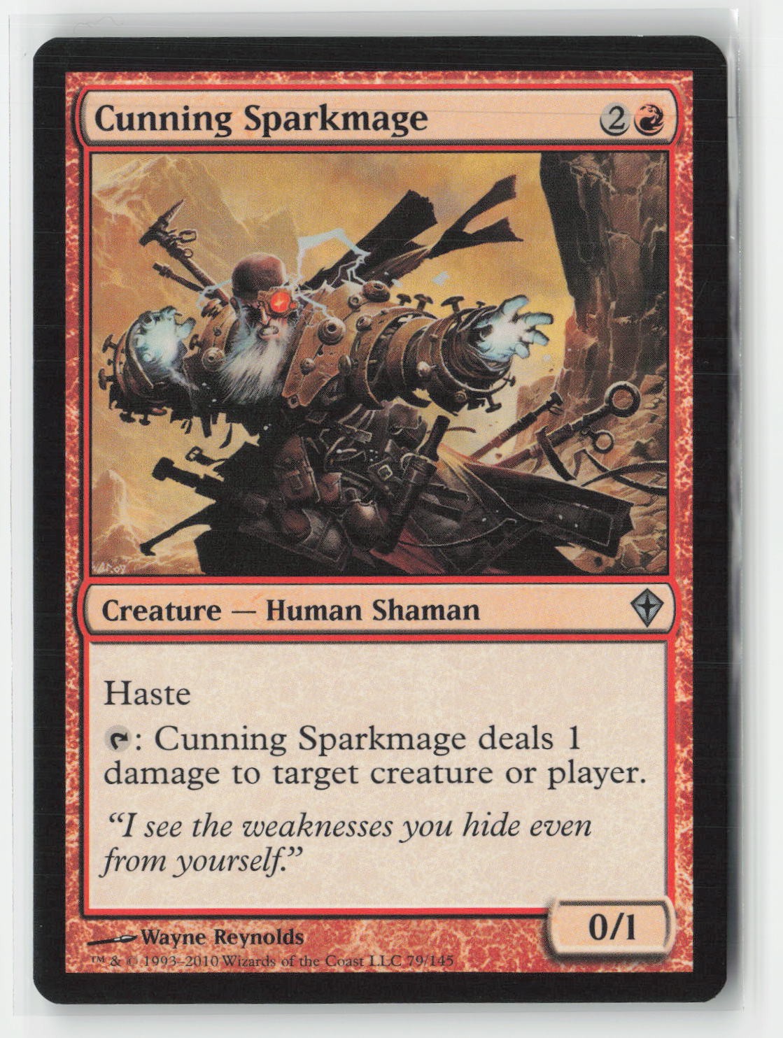 Cunning Sparkmage 79 Uncommon Worldwake Magic: The Gathering Near Mint