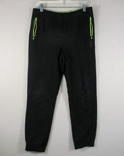 Fila Sports Boys Pull-On Jogger Pants Tapered Leg Pockets Size XL Black