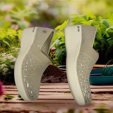 Skechers x Martha Stewart Reflections Pier-Lite Vegan Sparkle Slip On Women  s 9