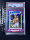 2024 Panini Donruss - Rated Rookie Bo Nix #369 Optic Preview Pink Prizm (RC)