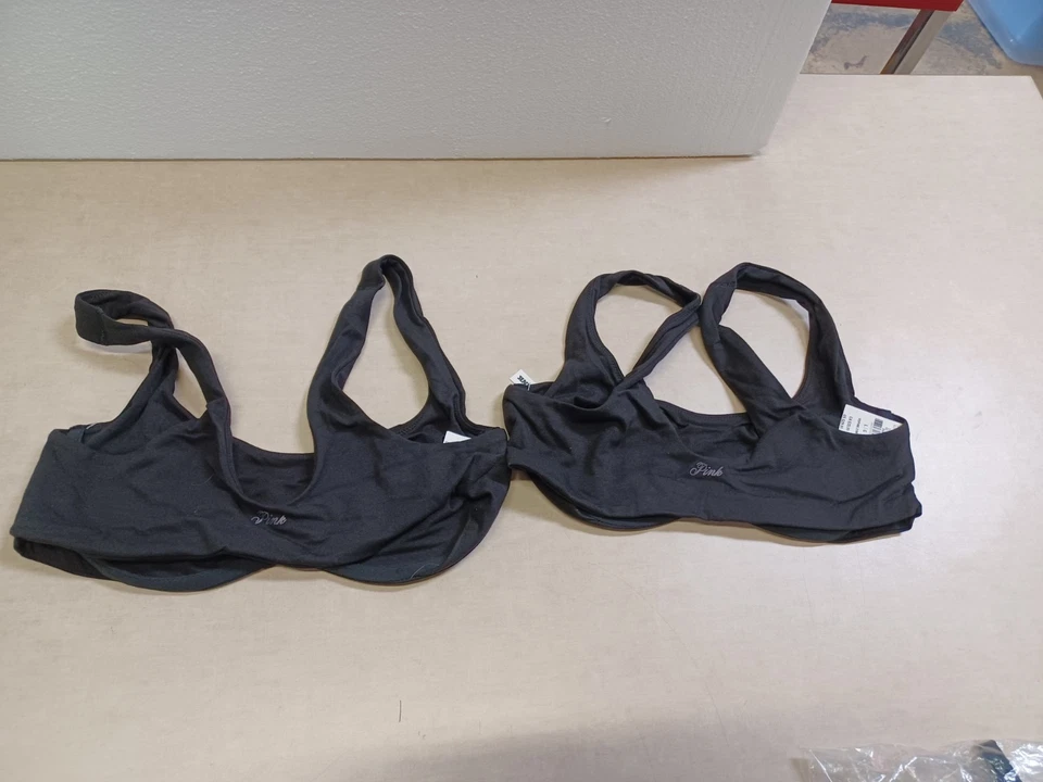 Sujetador redondo ROSA base algodón sin forro, juego de 2, L Foto 2 de 3