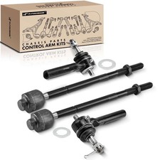 A-Premium Set of 4, Rear Inner Outer Tie Rod End Kit, Compatible with Chevr...