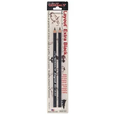 General's Layout Extra Black Pencils 2-Count Package