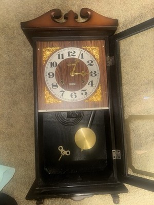 Centurion 35 Day Vintage Wall Clock with Key and Pendulum