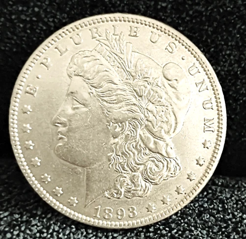 1893 O Morgan Dollar AU+ In Grade  White Coin Check Variety New Orleans Key Date