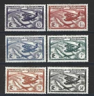 New Caledonia 1938. Compléte set 6 mint stamps *   Air Mail.         (9423)