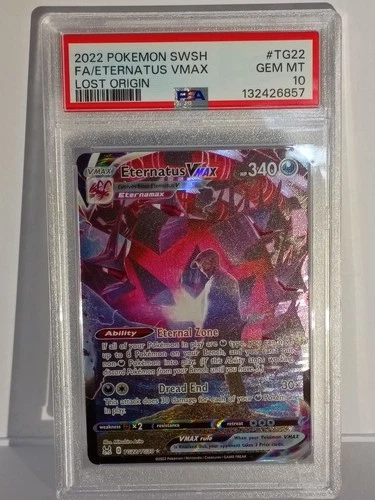 Pokemon PSA 10 GEM MINT Eternatus VMAX TG22/TG30 Lost Origin