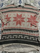 Signature Studio Womens Size S Multicolor 3/4 Sleeve Sweater Pre-owned,