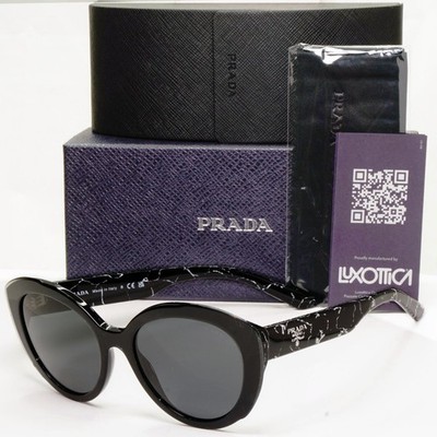 Prada Marmor Schwarz Sonnenbrille Damen Designer Mode PR01YS SPR 01Y 09V-5S0