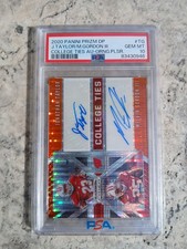 Jonathon Taylor Melvin Gordan 2020 Prizm College Ties  16/20 PSA 10 dual auto