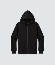 Unbound Merino Men's Compact Travel Hoodie Size Large In Black - MSRP 178