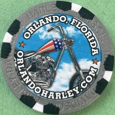 Harley Davidson Wide Print Poker Chip from Or...