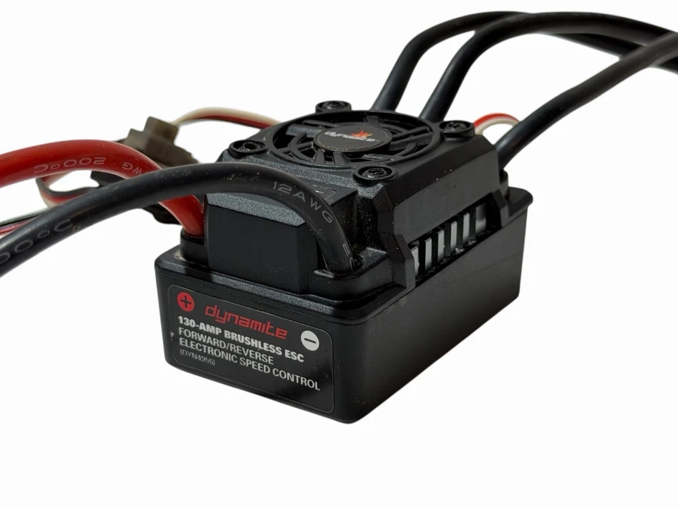 Dynamite DYN4955 Fuze 130A Sensorless BL Waterproof ESC 4WD SCT 1/8 Ec3 Connect - Image 2 of 4