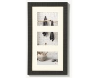 Bilderrahmen Collage Holz Home Schwarz 3 Fotos 13X18 Cm