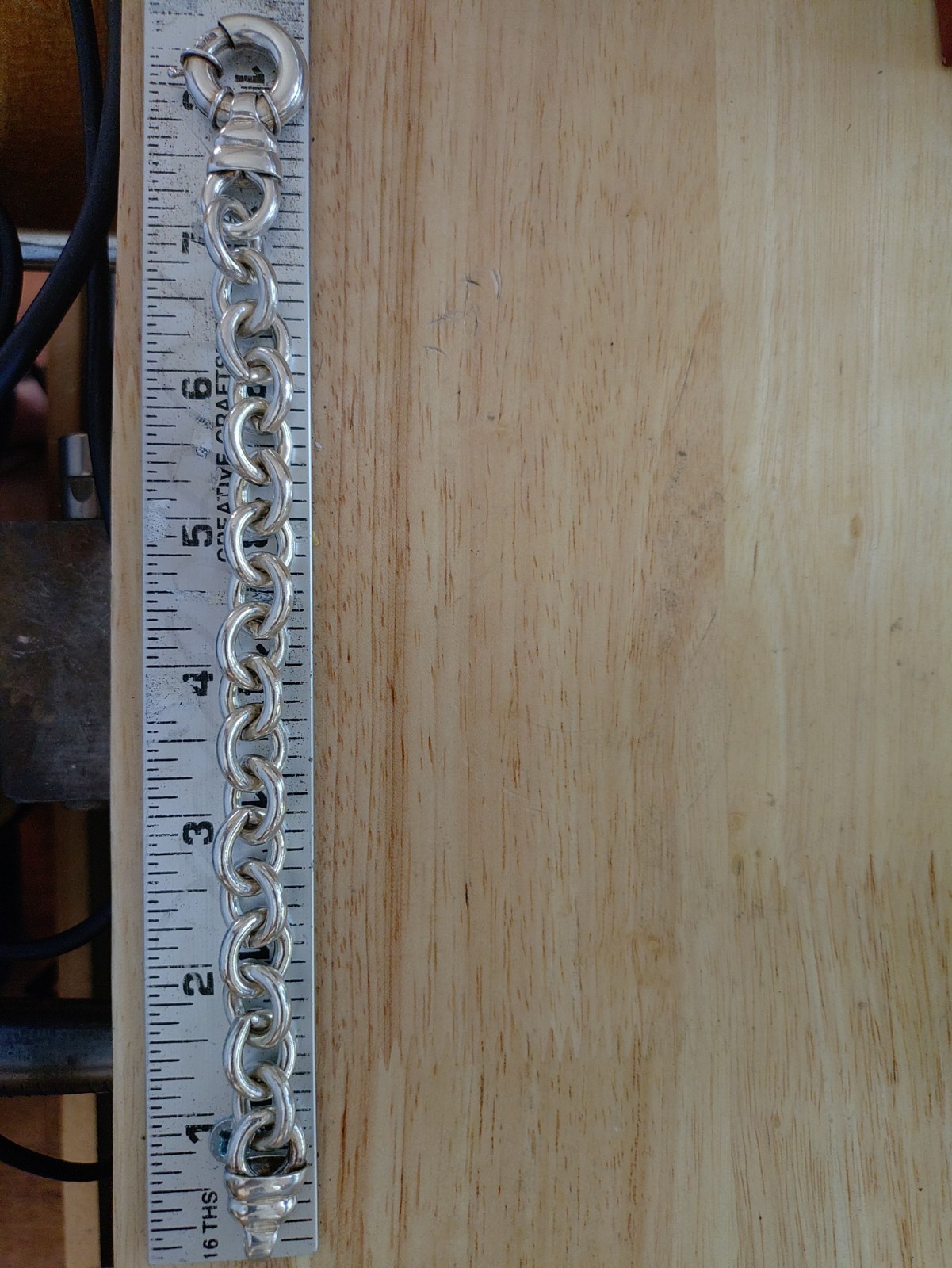 Super Sized Solid Link Chunky 73.6 gram Hefty Ste… - image 9