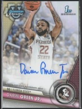 Darin Green Jr. 2023-24 Bowman U Chrome Autograph Refractor BCPA-DG /250 Auto