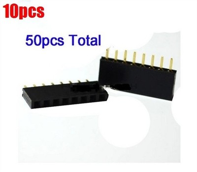 10Pcs Female Pin Header 8P 8Pin Single Row Ic New ek #bv