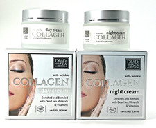 Dead Sea Collection Collagen Day Night Cream Set 1.69oz Anti-Wrinkle Firming