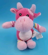 KIK Kuh Pink Rosa 18 cm Baby Stofftier Plüsch RAR Bunt Spielzeug