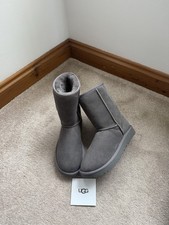 GENUINE UGG BOOTS W CLASSIC SHORT II (GREY) SIZE 5.5 EU38 - B/NEW COST £185