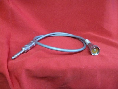 Vintage Audio Microphone CABLE Switchcraft 1 pin button male female - 1/4 TS 24''