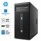 HP 280 G1 MT Pentium G3250 8Go DDR3 SSD 120Go Windows 11 Pro PC Bureau