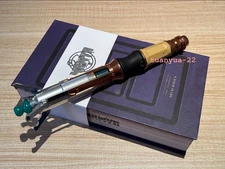 IN US! Doctor Who 11th Metal Sonic Screwdriver Replica LED Colorful Light Gift