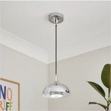 Elements Lennon 2 Tier Dome Mini Pendant Light In Silver