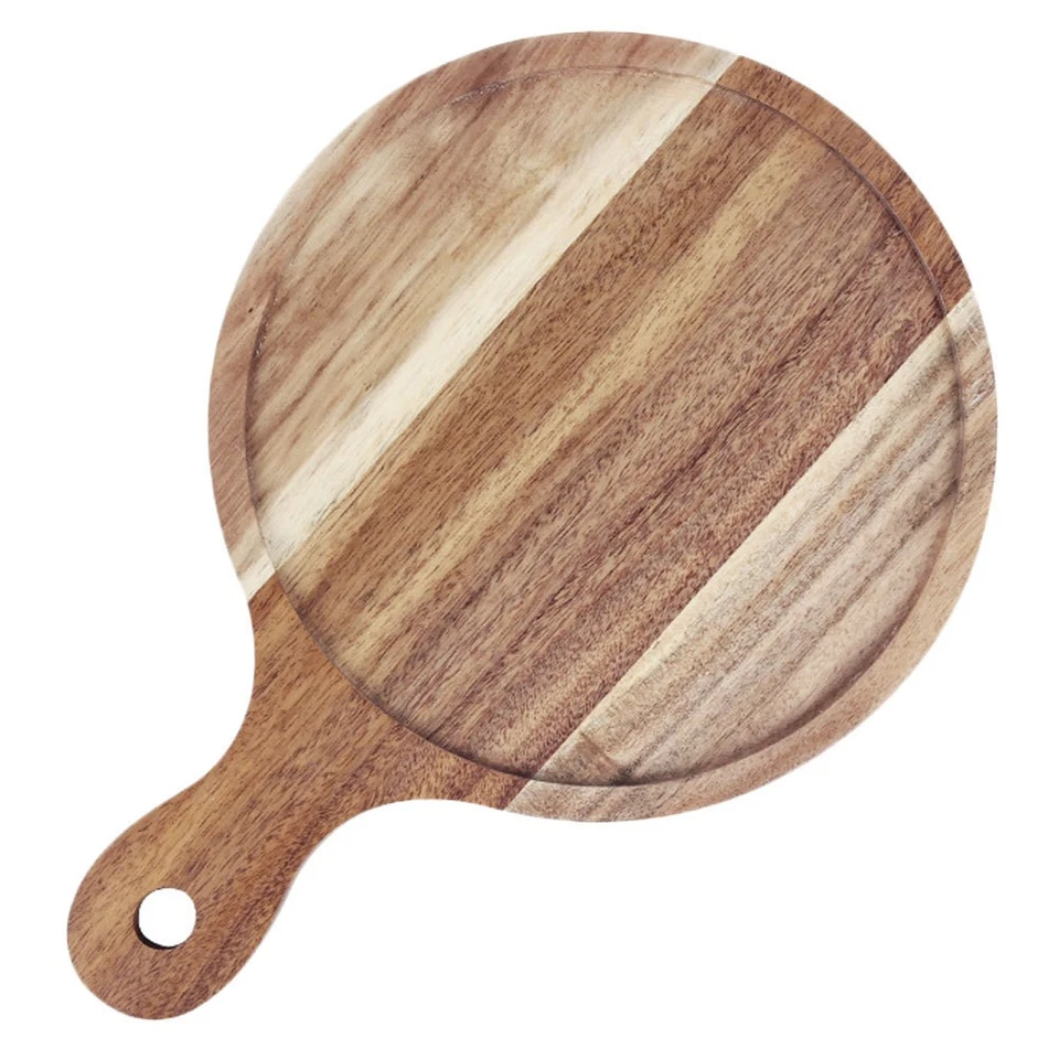 1PC Elegant Wooden Pizza Tray Western Food Sushi Steak Tray (Light )