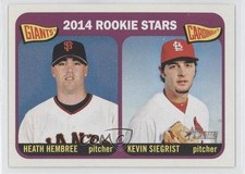 2014 Topps Heritage Rookie Stars Heath Hembree Kevin Siegrist #282 0c4