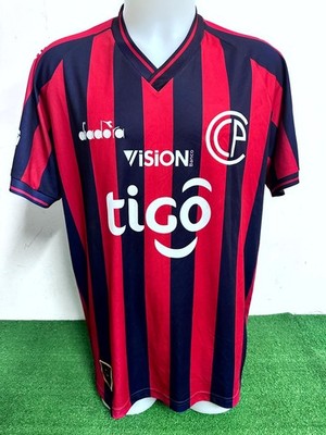 CERRO PORTENO JERSEY NO MATCH WORN ISSUE SHIRT VINTAGE T-SHIRT