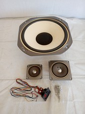 3 Vintage Speakers 12" Woofer,4"Mid-range, 3"Tweeter Wiring And Screws Working