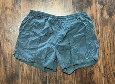Vintage 90s Nike Swoosh Logo Shorts Nylon Green Swimwear Lightweight Men s XL