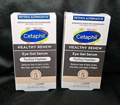 2-PK Cetaphil Healthy Renew Eye Gel Serum Purified Peptides ~ 0.5 OZ EACH