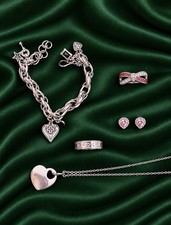    Silver ,vintage Job Lot necklace rings silver dipped high quality jewellry