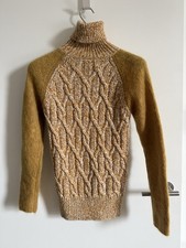 Original Moncler women’s Cable Knit Roll Neck Top Size Small. New With Tags