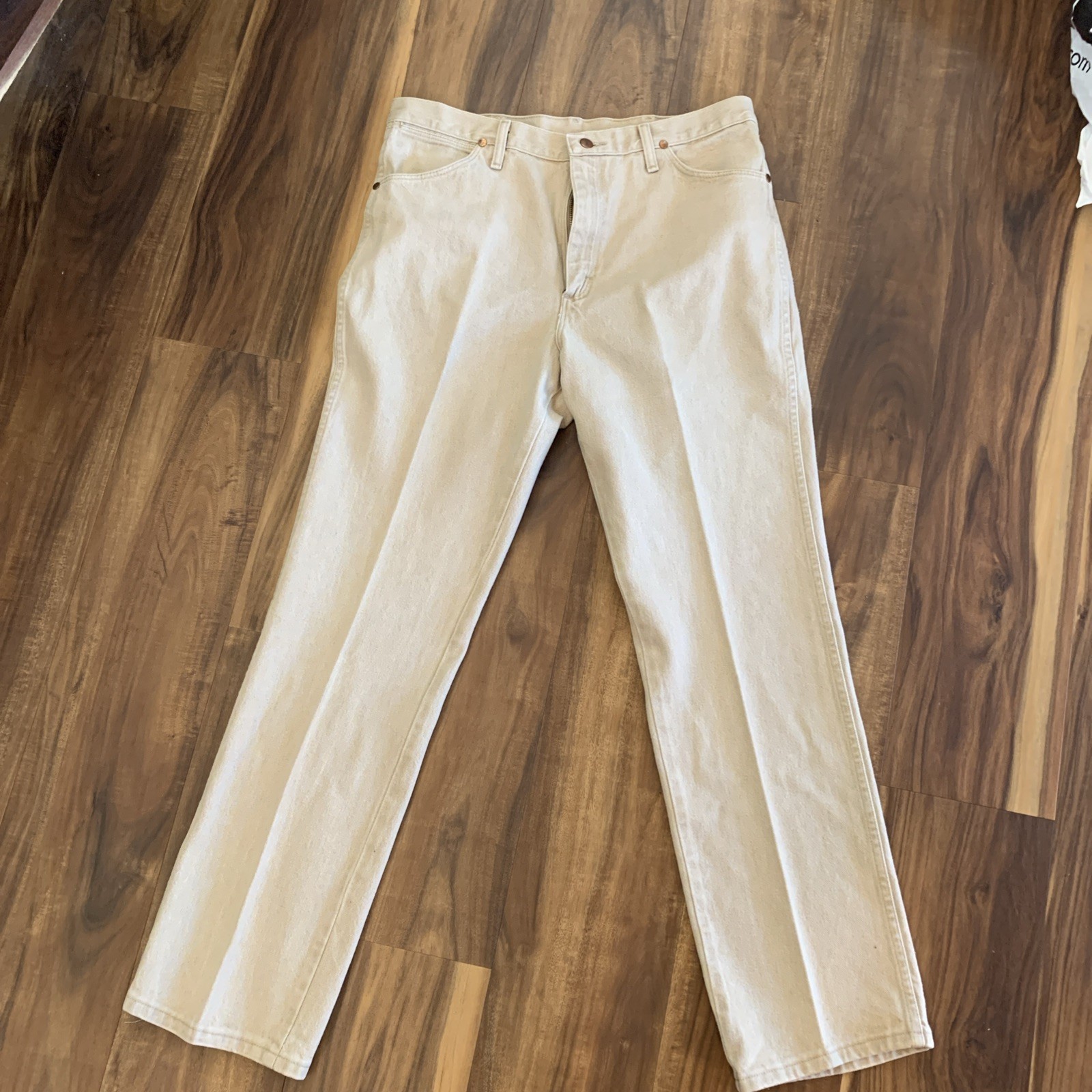 's Cowboy Cut Slim Fit 36 X 32 Tan Beige