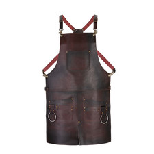 Full Grain Leather Apron: Split Leg, Pockets  Tool Holder