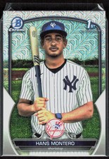 2023 BOWMAN CHROME PROSPECTS HANS MONTERO RC NEW YORK YANKEES #BCP-173 MOJO