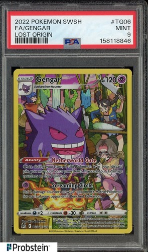 2022 Pokemon SWSH Lost Origin #TG06 FA Gengar PSA 9 MINT