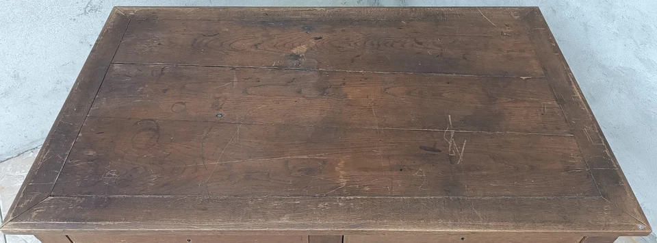Table époque Art Déco en chêne - Photo 3/4