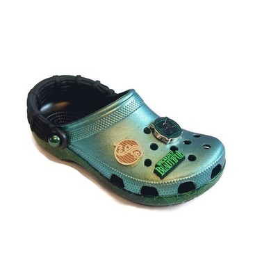 CROCS Mens 5 Womens 7 Wicked Elphaba Classic Slip On Clogs Shoes Green Metallic