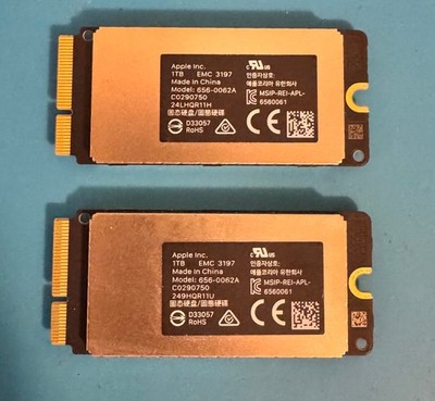 READ Apple OEM 2TB SSD KIT (2x 1TB) - iMac Pro 27'' A1862 - EMC 3197 - 656-0062A