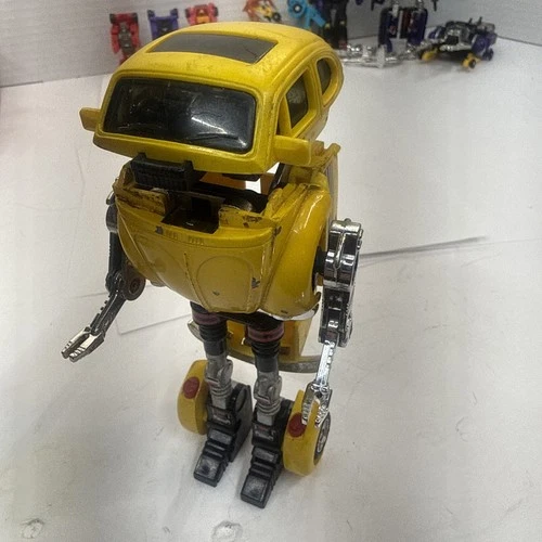 Vintage 1984 Super Gobots Bug Bite Yellow VW Volkswagen Beetle Bandai Tonka