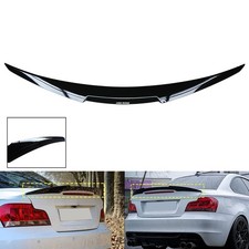 M4 Style Rear Boot Spoiler Wing Lip Gloss Black For BMW 1 Series E82 Coupe 07-12