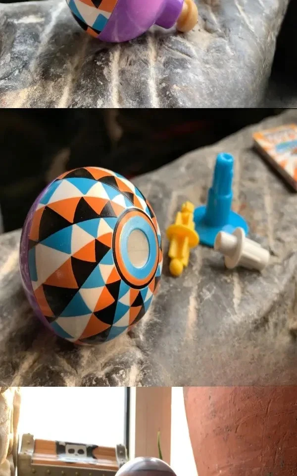 Giroscopio giratorio coleccionable Mattel Wizzer Wiz-z-zer vintage 1 pieza Foto 2 de 4