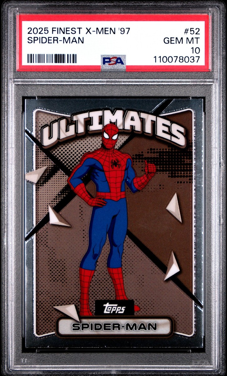 2025 Topps Finest X-Men '97 Spider-Man #52 PSA 10 | eBay