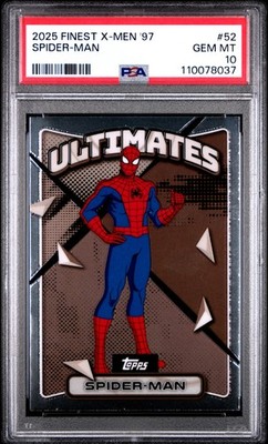 2025 Topps Finest X-Men '97 Spider-Man #52 PSA 10 | eBay
