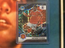 2021-22 Mosaic Premier Soccer Anthony Elanga Rookie RC Genesis prizm card #145