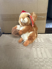 preowned with tags Aurora Christmas squirrel stuffed animal plush